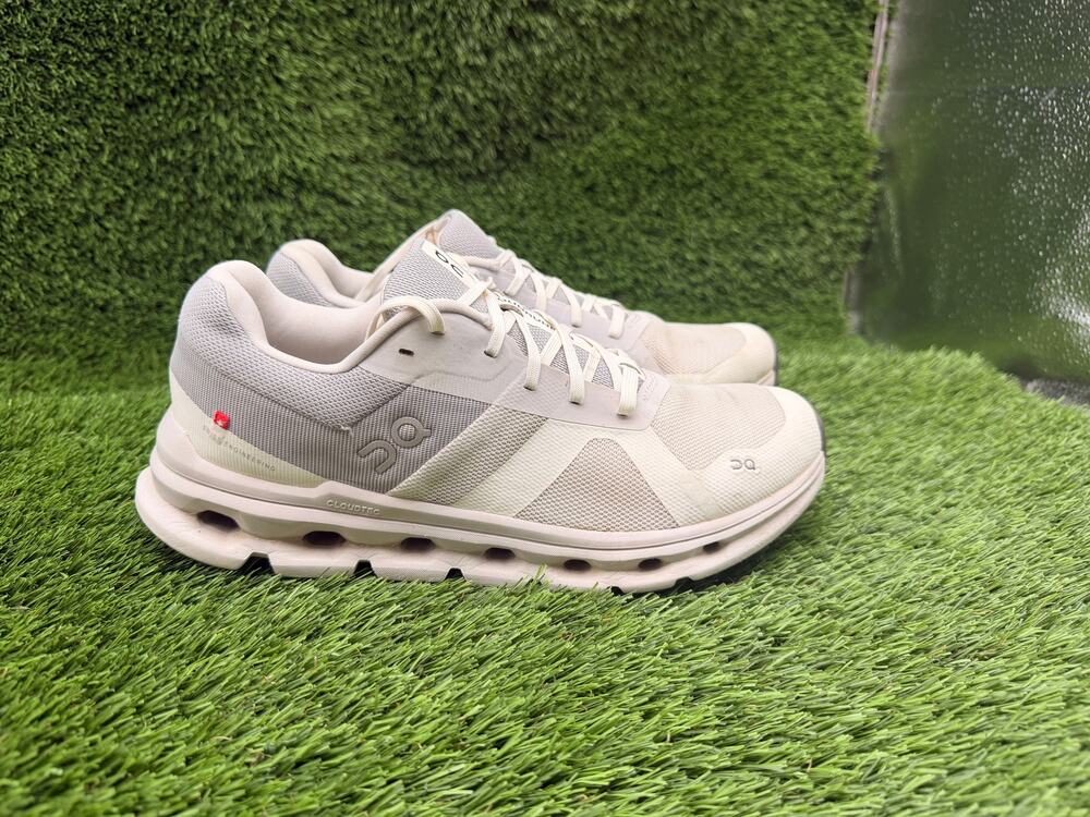 On Running Cloudrunner 46.99015 Athletic Sneaker Womens 10 White Mesh Sports Gym